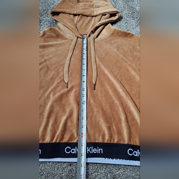 Calvin Klein CK Performance Micro Ribbed Long Sleeve Hoodie for Macys NWT - Picture 6 of 12